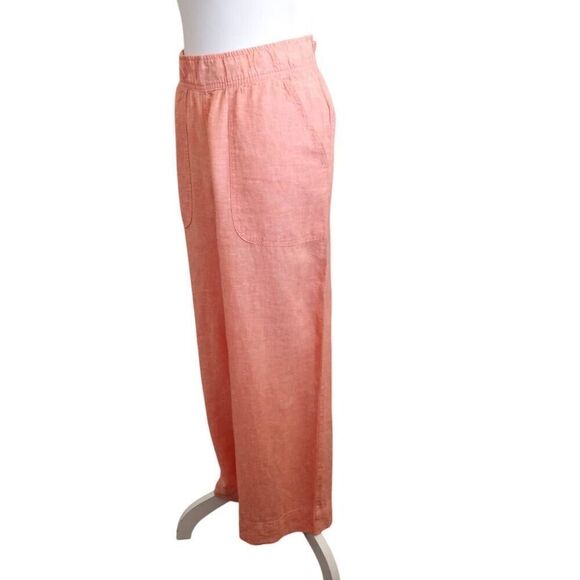 JONES & CO PEACH LINEN BLEND CROP PANTS SZ.M NWOT. - Picture 5 of 10
